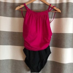 Flattering one piece swimsuit